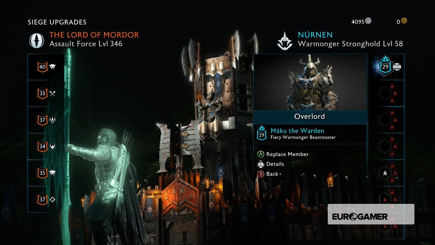 Shadow of War Fortress Sieges How to prepare, capture Victory Points